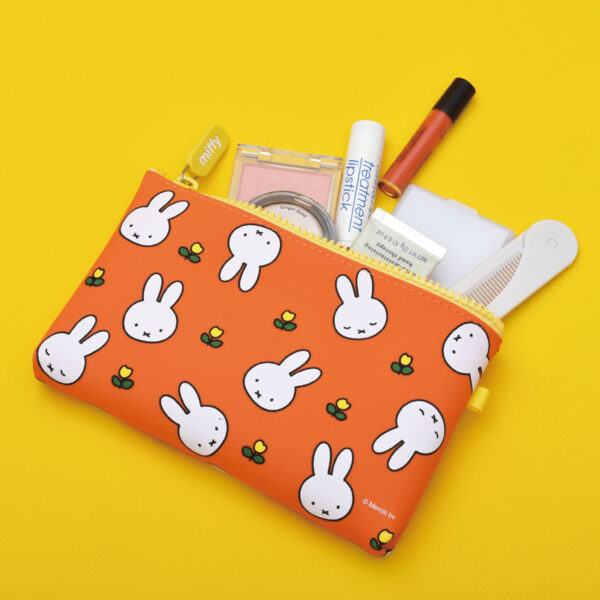 p+g design NUU Miffy 矽膠 收納包 化妝包 橘色
