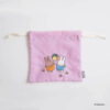 米飛兔 BRUNA MOTIF EMBROIDERY 束口包 粉色