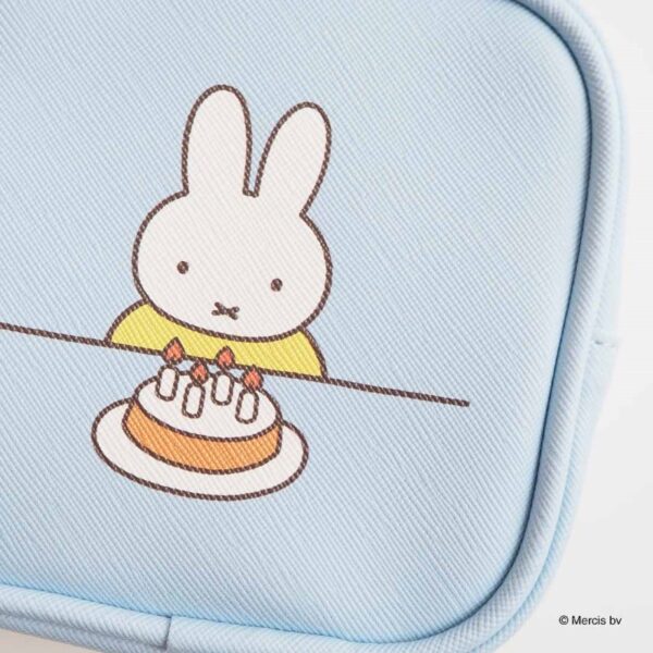 米飛兔 MIFFY CELEBRATION 方形收納包 化妝包 藍色