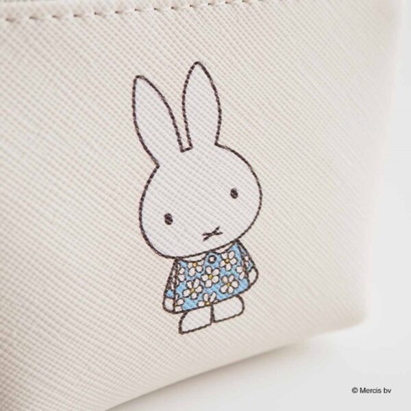 米飛兔 MIFFY CELEBRATION 迷你 梯形收納包 零錢包 象牙色
