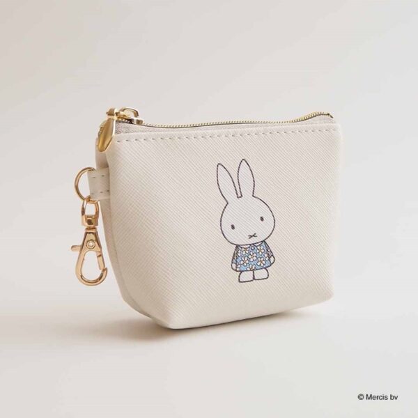 米飛兔 MIFFY CELEBRATION 迷你 梯形收納包 零錢包 象牙色