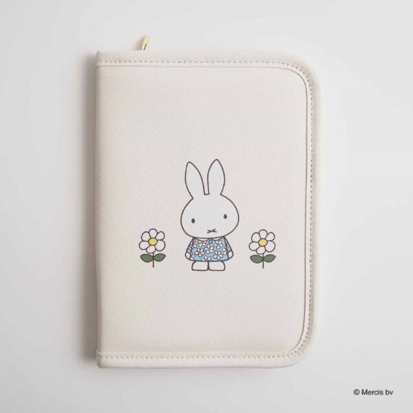 米飛兔 MIFFY CELEBRATION 書本型 多功能收納包 象牙色