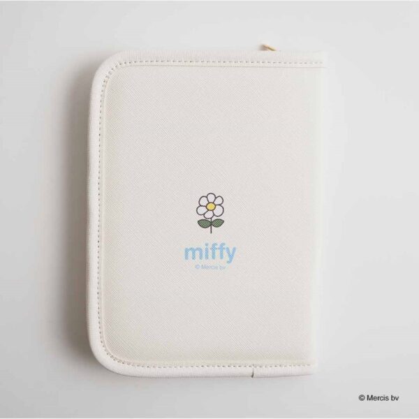米飛兔 MIFFY CELEBRATION 書本型 多功能收納包 象牙色