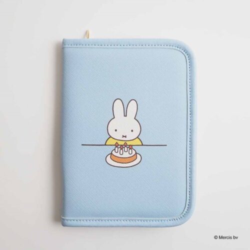 4571646442517 (1) 米飛兔 MIFFY CELEBRATION 書本型 多功能收納包 藍色