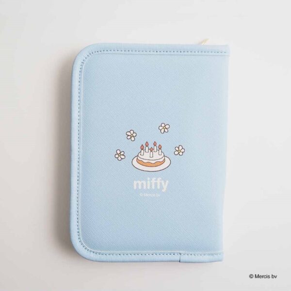 米飛兔 MIFFY CELEBRATION 書本型 多功能收納包 藍色