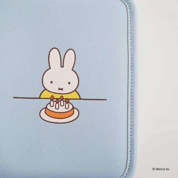 米飛兔 MIFFY CELEBRATION 書本型 多功能收納包 藍色