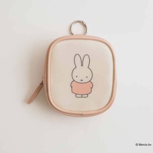 4571646444436 (1) 米飛兔 MIFFY MILKY PVC 迷你方形收納包 粉色
