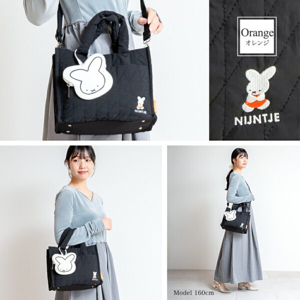 Y'SACCS x Miffy 米飛兔70週年 B5 方形 精緻 手提側背 二用 包 S