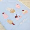 米飛兔 Miffy 多用途 書本型 絎縫刺繡 收納包 藍色
