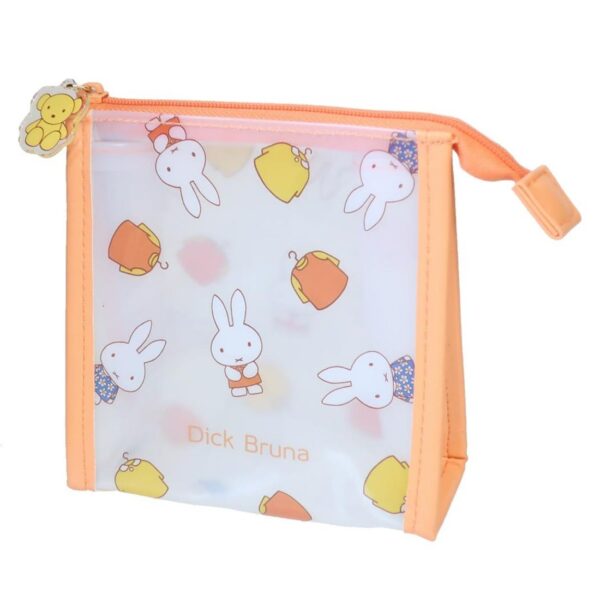 米飛兔 My Favorite Dress Miffy 微透A字型 收納包 化妝包 橘色