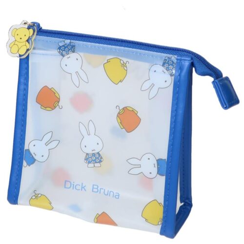 BE5554DW104488_1_l 米飛兔 My Favorite Dress Miffy 微透A字型 收納包 化妝包 藍色