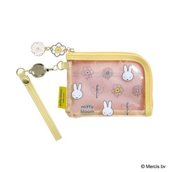 Dick Bruna Miffy bloom 米飛兔 自動伸縮 票卡夾 零錢包 收納包